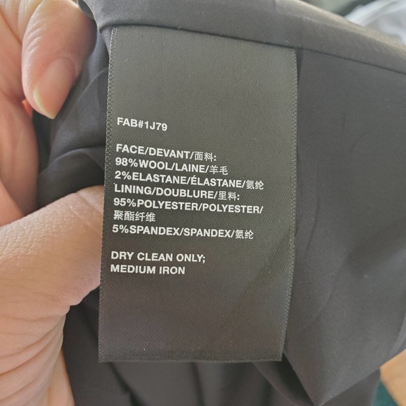 Lafayette 148 Sz 12 Black White Check Wool Semi Fitted Lined Sheath Dress - Picture 8 of 9